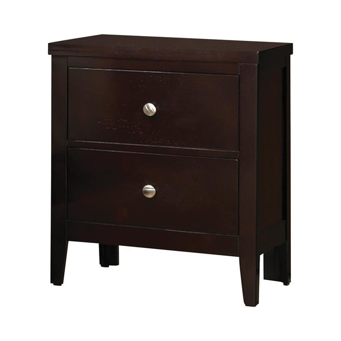 Carlton 2-drawer Rectangular Nightstand Cappuccino - Tony’s Furniture Store & Linen (GA) - Multi Location