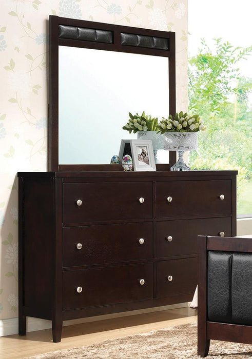 Carlton 6-drawer Rectangular Dresser Cappuccino - Tony’s Furniture Store & Linen (GA) - Multi Location