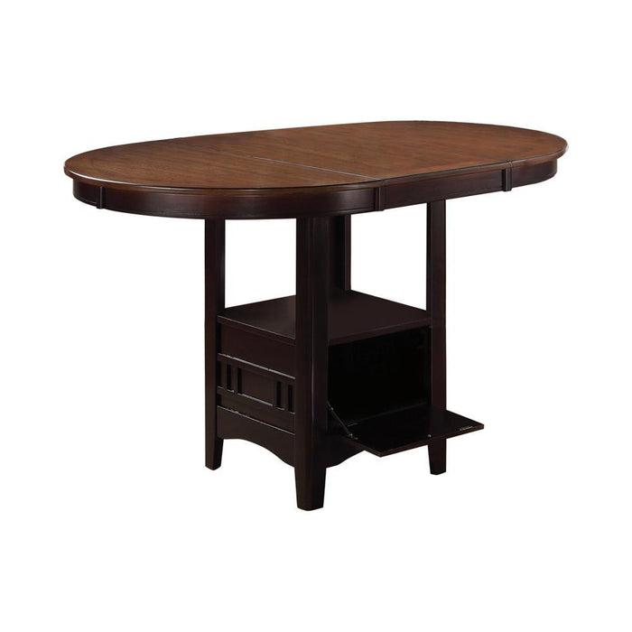 Lavon Oval Counter Height Table Light Chestnut and Espresso - Tony’s Furniture Store & Linen (GA) - Multi Location