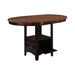 Lavon Oval Counter Height Table Light Chestnut and Espresso - Tony’s Furniture Store & Linen (GA) - Multi Location