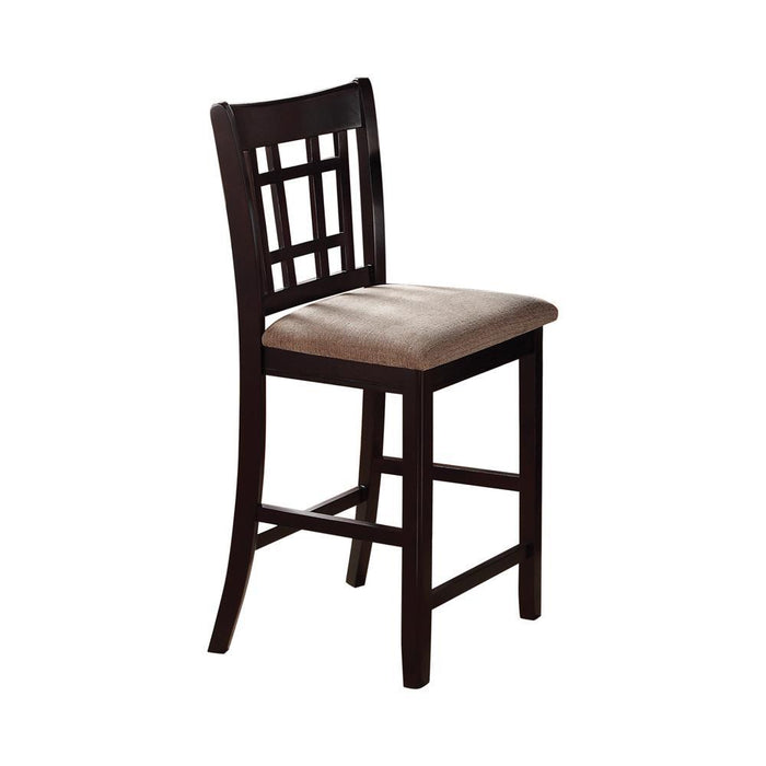 Lavon Lattice Back Counter Stools Tan and Espresso (Set of 2) - Tony’s Furniture Store & Linen (GA) - Multi Location