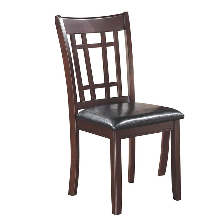 Lavon Padded Dining Side Chairs Espresso and Black (Set of 2) - Tony’s Furniture Store & Linen (GA) - Multi Location