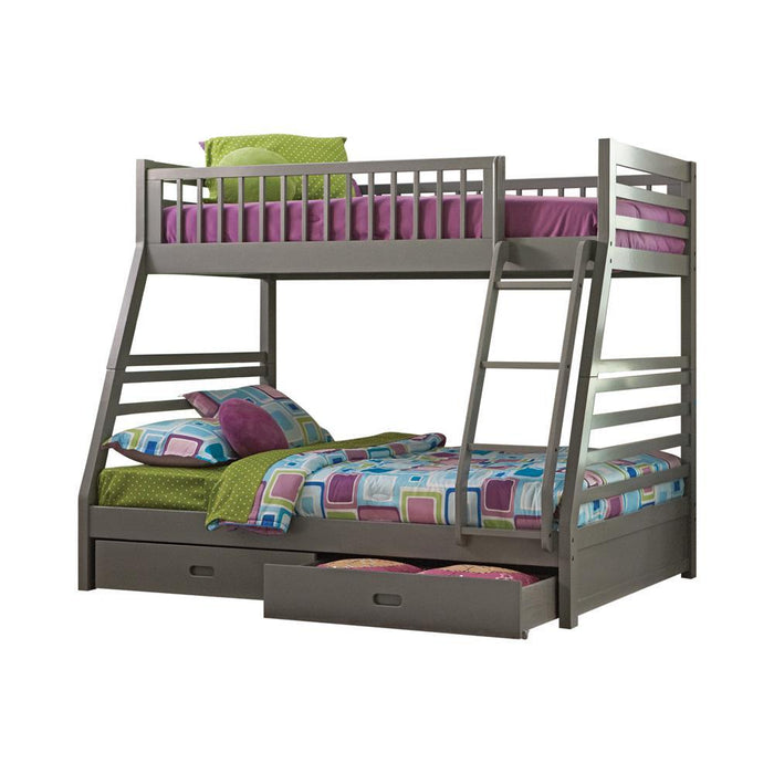 Ashton Twin Over Full Bunk 2-drawer Bed Grey - Tony’s Furniture Store & Linen (GA) - Multi Location