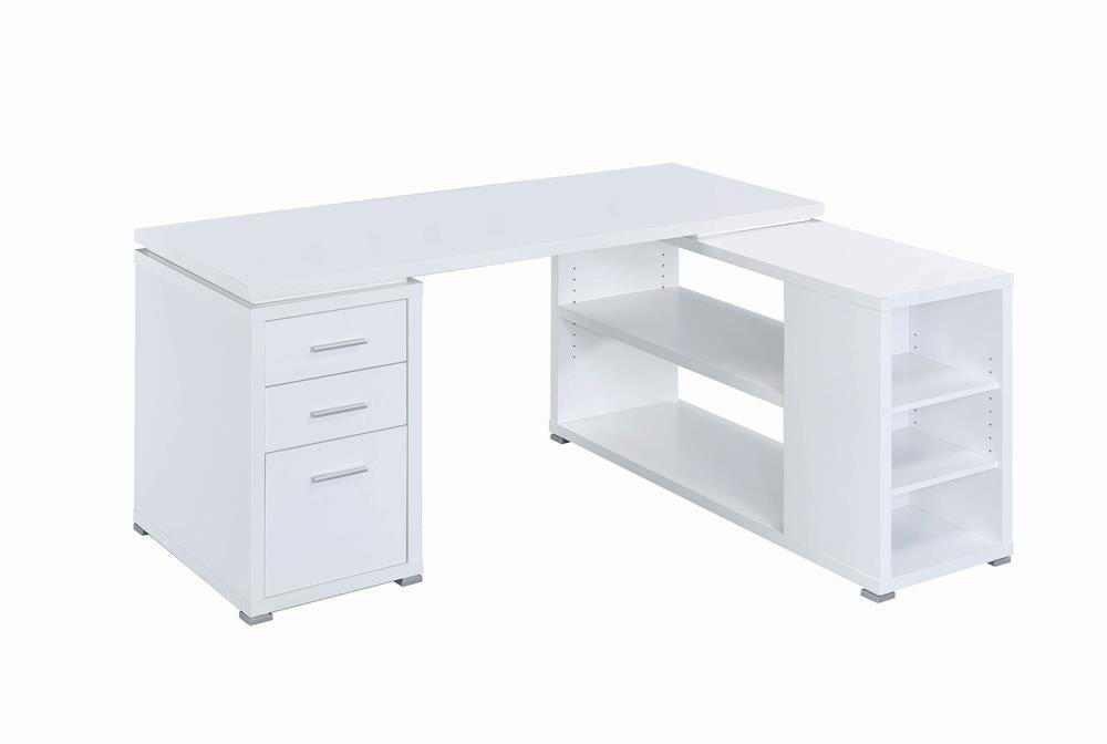 Yvette L-shape Office Desk - Tony’s Furniture Store & Linen (GA) - Multi Location