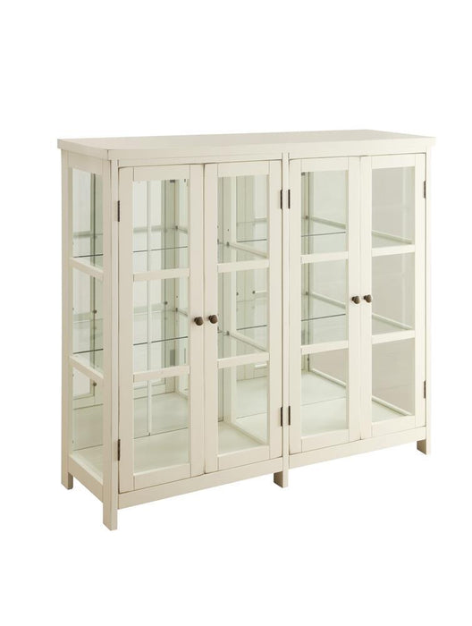Sable 4-door Display Accent Cabinet White - Tony’s Furniture Store & Linen (GA) - Multi Location