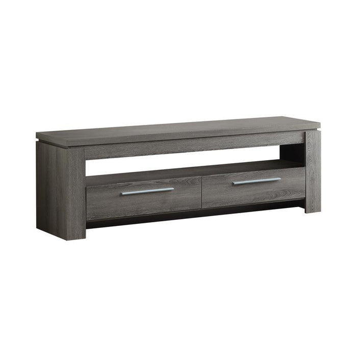 Elkton 2-drawer TV Console Weathered Grey - Tony’s Furniture Store & Linen (GA) - Multi Location