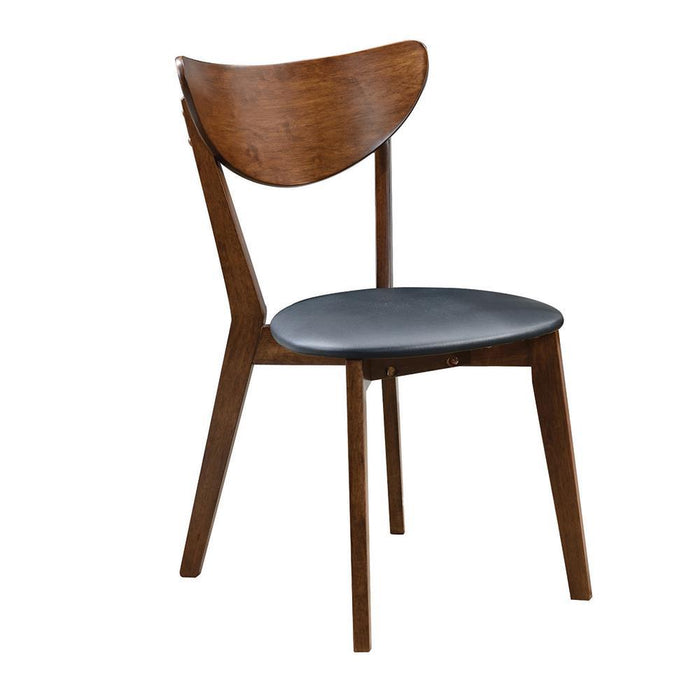 Jedda Upholstered Dining Chairs Dark Walnut and Black (Set of 2) - Tony’s Furniture Store & Linen (GA) - Multi Location