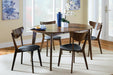 Jedda Upholstered Dining Chairs Dark Walnut and Black (Set of 2) - Tony’s Furniture Store & Linen (GA) - Multi Location