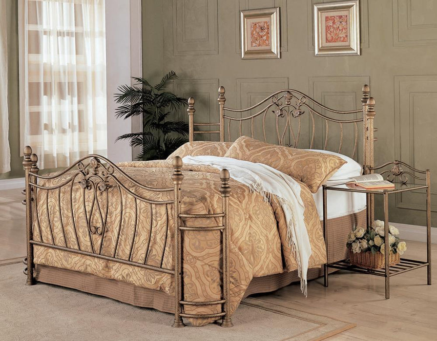 Sydney Eastern King Bed Antique Brushed Gold - Tony’s Furniture Store & Linen (GA) - Multi Location