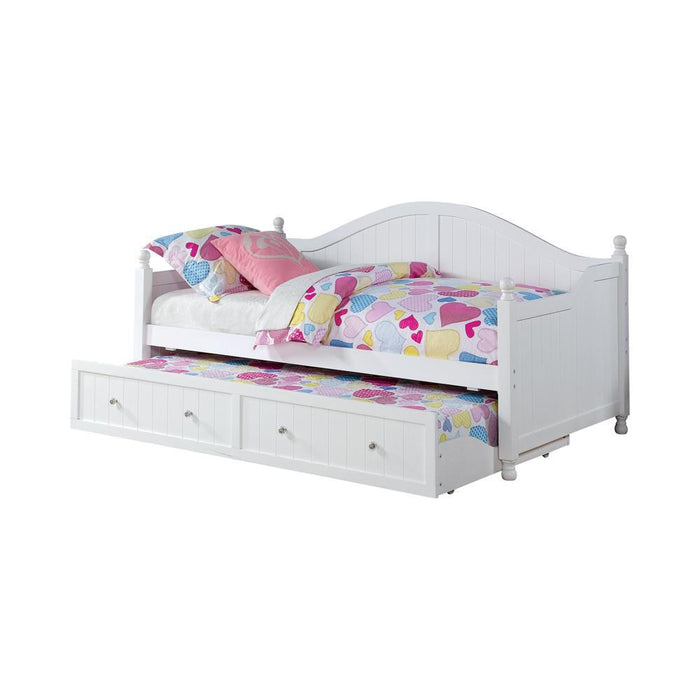 Julie Ann Twin Daybed with Trundle White - Tony’s Furniture Store & Linen (GA) - Multi Location