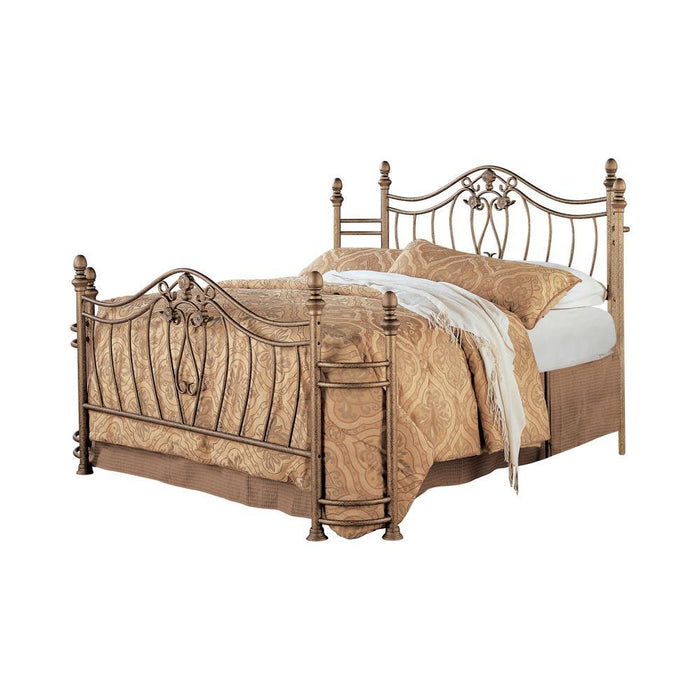 Sydney Eastern King Bed Antique Brushed Gold - Tony’s Furniture Store & Linen (GA) - Multi Location