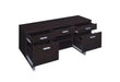 Lawtey 5-drawer Credenza with Adjustable Shelf Cappuccino - Tony’s Furniture Store & Linen (GA) - Multi Location