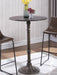Oswego Round Bar Table Dark Russet and Antique Bronze - Tony’s Furniture Store & Linen (GA) - Multi Location