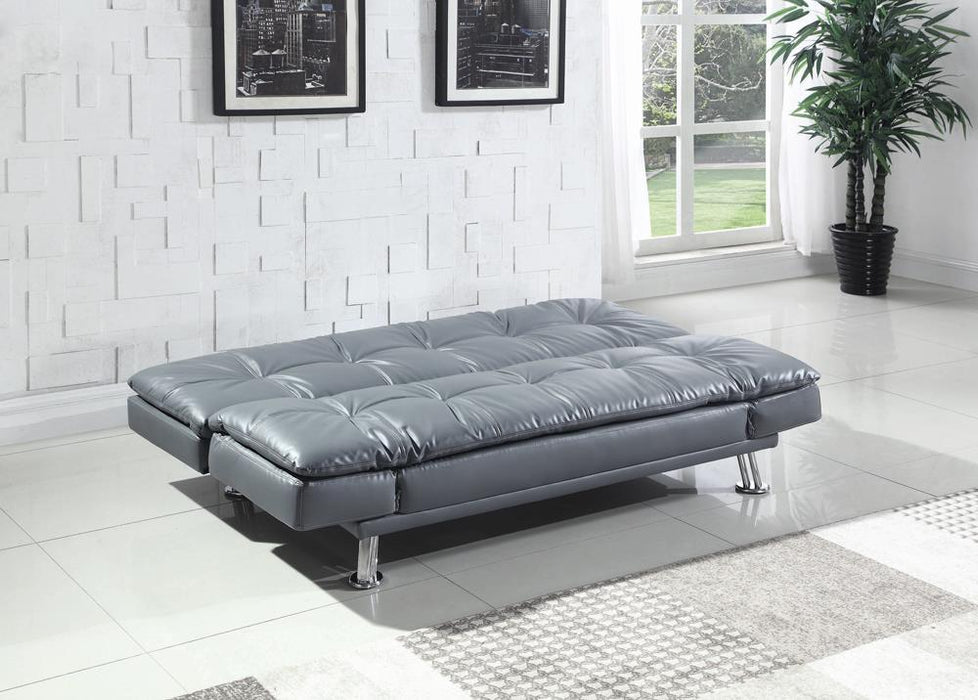 Dilleston Tufted Back Upholstered Sofa Bed Grey - Tony’s Furniture Store & Linen (GA) - Multi Location