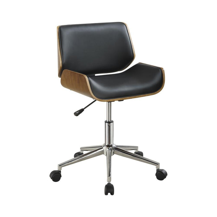 Addington Adjustable Height Office Chair Black and Chrome - Tony’s Furniture Store & Linen (GA) - Multi Location