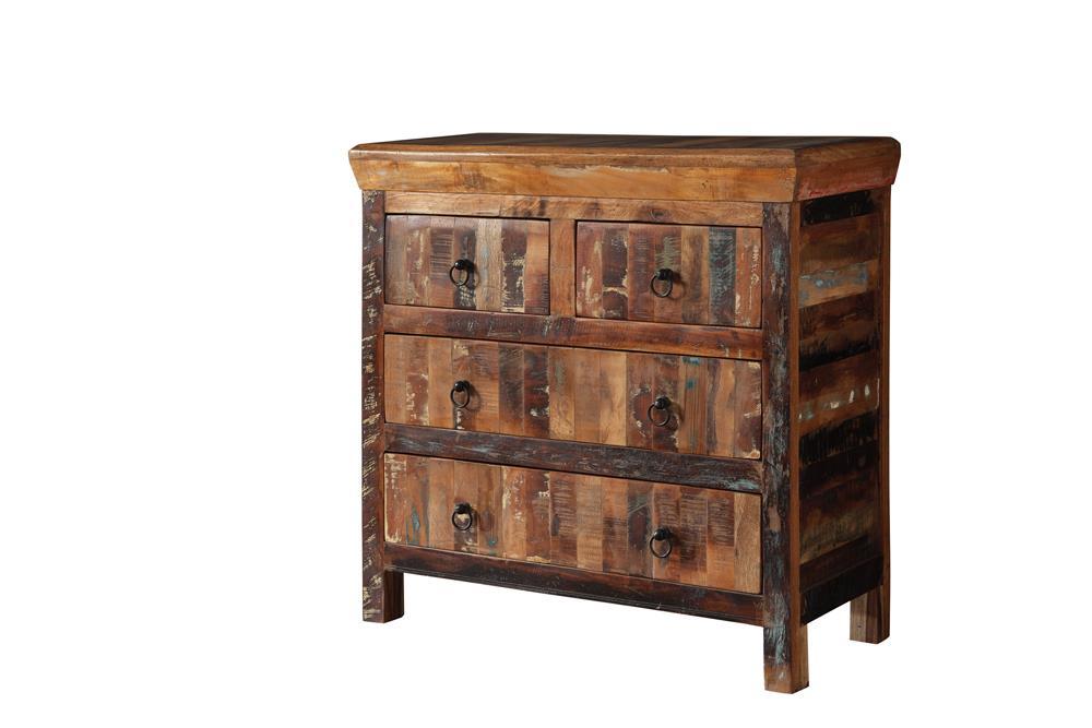 Harper 4-drawer Accent Cabinet Reclaimed Wood - Tony’s Furniture Store & Linen (GA) - Multi Location