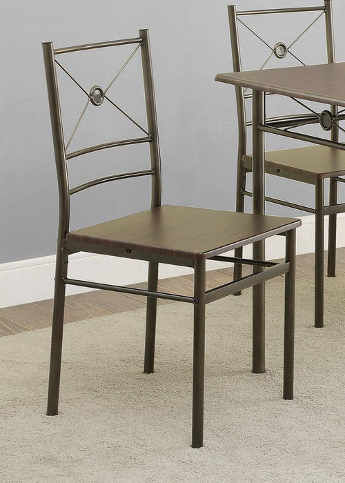 Anna 5-piece Rectangular Dining Set Dark Bronze - Tony’s Furniture Store & Linen (GA) - Multi Location