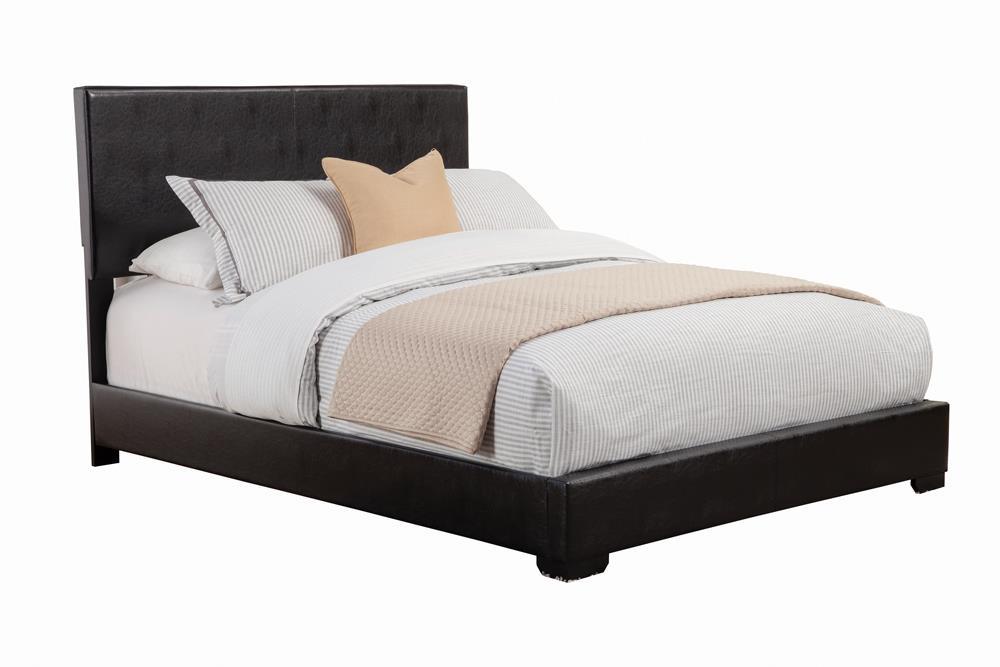Conner Eastern King Upholstered Panel Bed Black - Tony’s Furniture Store & Linen (GA) - Multi Location