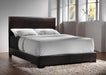 Conner Queen Upholstered Panel Bed Black and Dark Brown - Tony’s Furniture Store & Linen (GA) - Multi Location