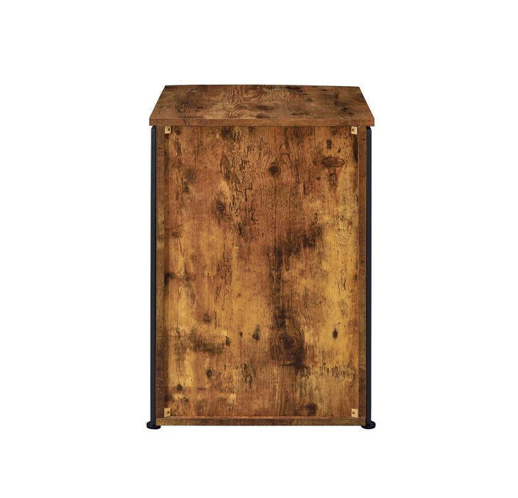 Estrella 3-drawer File Cabinet Antique Nutmeg and Gunmetal - Tony’s Furniture Store & Linen (GA) - Multi Location