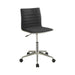 Chryses Adjustable Height Office Chair Black and Chrome - Tony’s Furniture Store & Linen (GA) - Multi Location