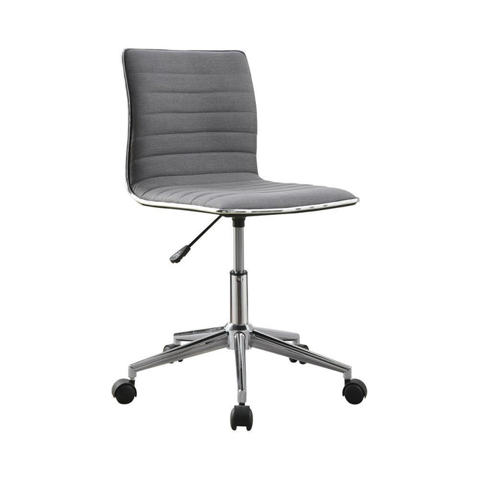 Chryses Adjustable Height Office Chair Grey and Chrome - Tony’s Furniture Store & Linen (GA) - Multi Location