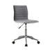 Chryses Adjustable Height Office Chair Grey and Chrome - Tony’s Furniture Store & Linen (GA) - Multi Location