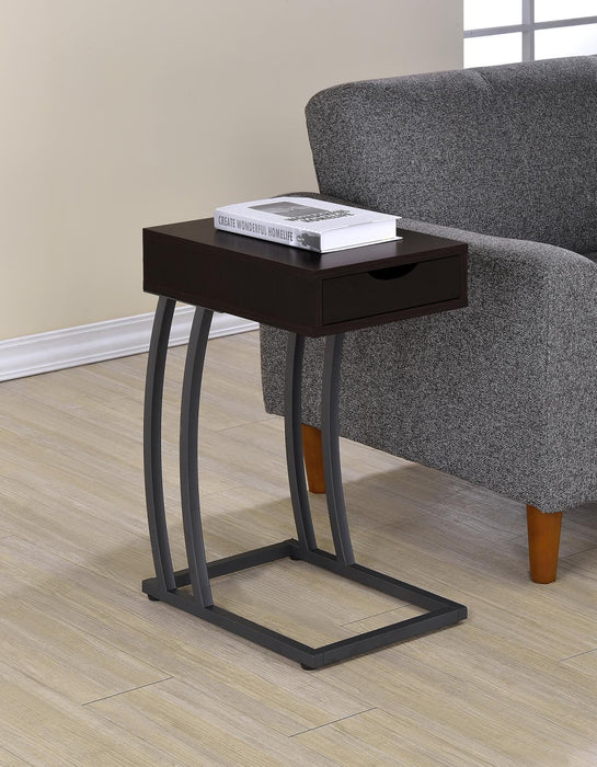 Troy Accent Table with Power Outlet Cappuccino - Tony’s Furniture Store & Linen (GA) - Multi Location