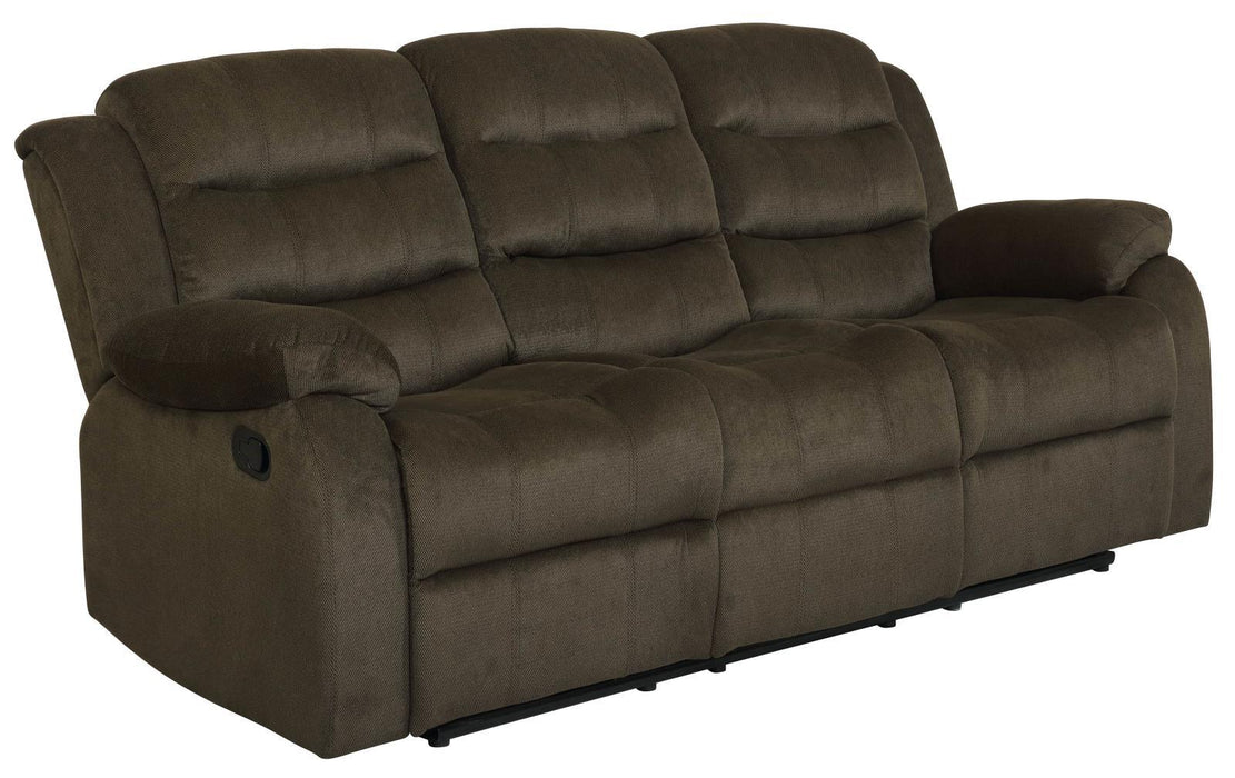 Rodman Pillow Top Arm Motion Sofa Olive Brown - Tony’s Furniture Store & Linen (GA) - Multi Location