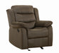 Rodman Upholstered Glider Recliner Chocolate - Tony’s Furniture Store & Linen (GA) - Multi Location