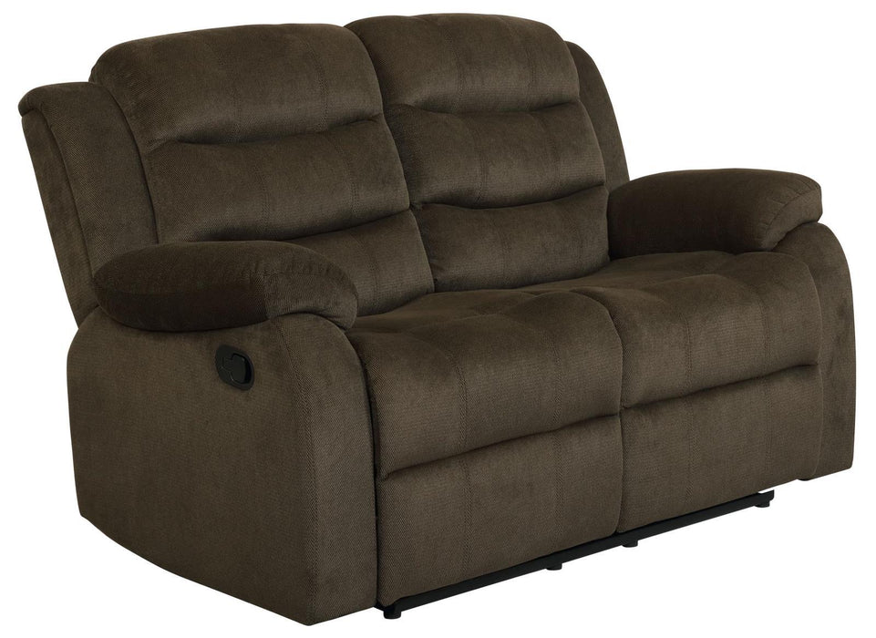 Rodman Pillow Top Arm Motion Loveseat Olive Brown - Tony’s Furniture Store & Linen (GA) - Multi Location