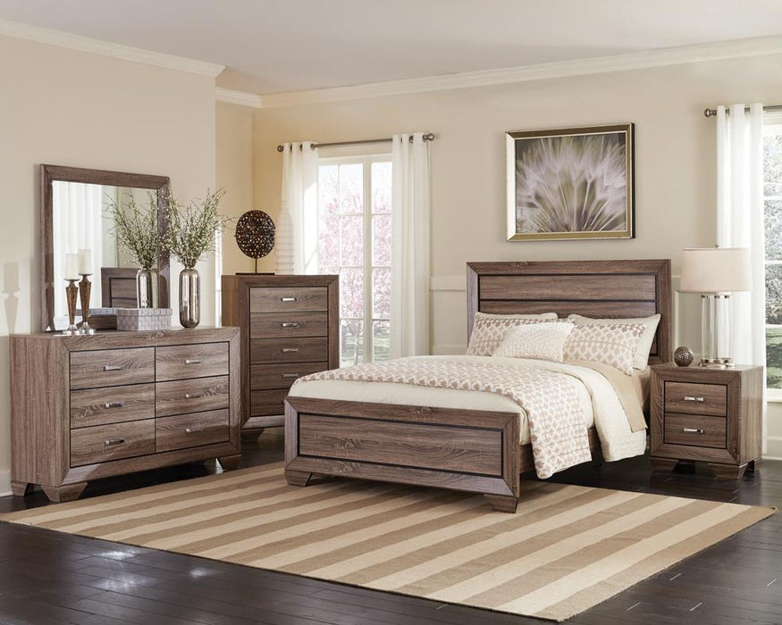 Kauffman California King Panel Bed Washed Taupe - Tony’s Furniture Store & Linen (GA) - Multi Location
