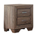 Kauffman 2-drawer Nightstand Washed Taupe - Tony’s Furniture Store & Linen (GA) - Multi Location