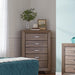 Kauffman 5-drawer Chest Washed Taupe - Tony’s Furniture Store & Linen (GA) - Multi Location