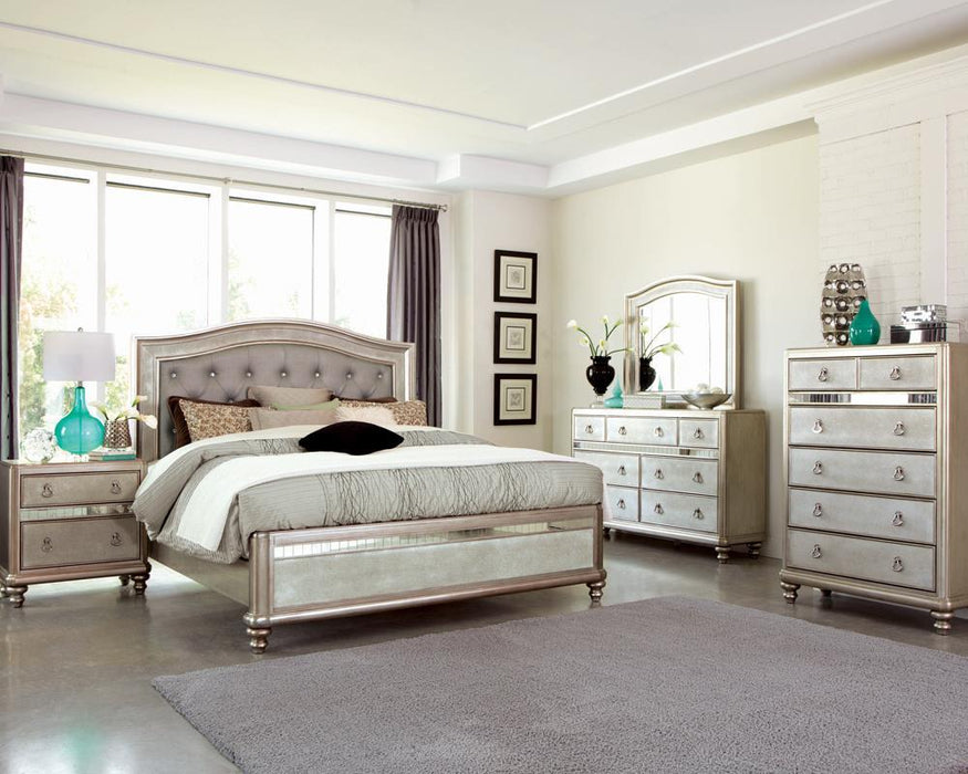 Bling Game Queen Panel Bed Metallic Platinum - Tony’s Furniture Store & Linen (GA) - Multi Location