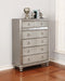Bling Game 6-drawer Chest Metallic Platinum - Tony’s Furniture Store & Linen (GA) - Multi Location