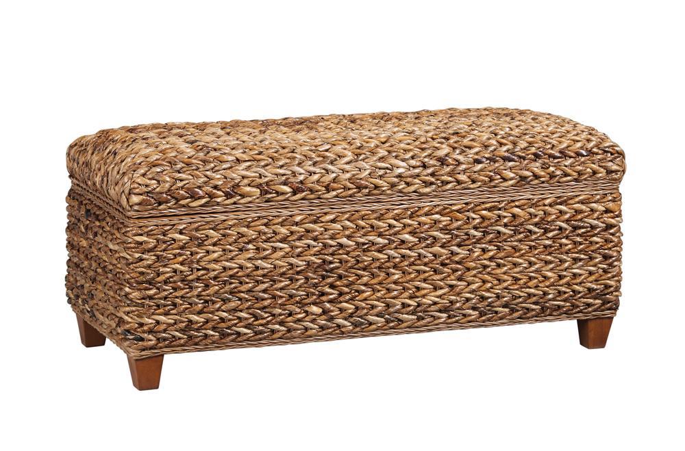Laughton Hand-Woven Banana Leaf Storage Trunk Amber - Tony’s Furniture Store & Linen (GA) - Multi Location