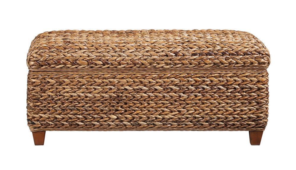 Laughton Hand-Woven Banana Leaf Storage Trunk Amber - Tony’s Furniture Store & Linen (GA) - Multi Location