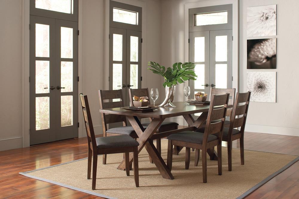Alston Ladder Back Dining Side Chairs Knotty Nutmeg and Grey (Set of 2) - Tony’s Furniture Store & Linen (GA) - Multi Location