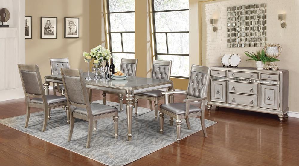 Bling Game Open Back Arm Chairs Metallic (Set of 2) - Tony’s Furniture Store & Linen (GA) - Multi Location