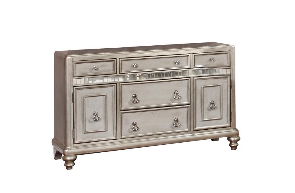 Bling Game 5-drawer Dining Server Metallic Platinum - Tony’s Furniture Store & Linen (GA) - Multi Location