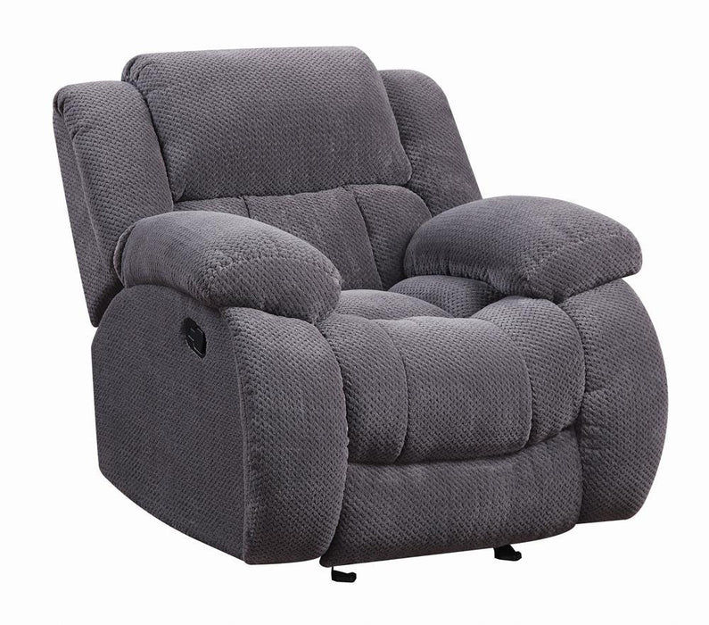Weissman Upholstered Glider Recliner Charcoal - Tony’s Furniture Store & Linen (GA) - Multi Location