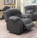 Weissman Upholstered Glider Recliner Charcoal - Tony’s Furniture Store & Linen (GA) - Multi Location