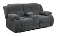 Weissman Motion Loveseat with Console Charcoal - Tony’s Furniture Store & Linen (GA) - Multi Location