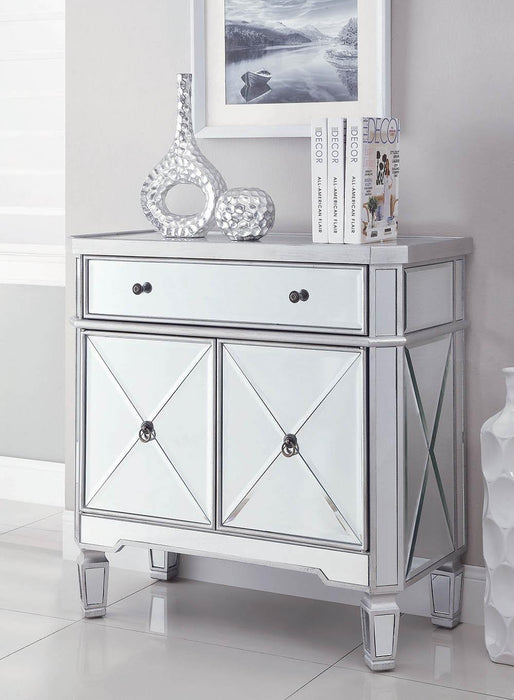 Aconitum 4-door Wine Cabinet Clear Mirror - Tony’s Furniture Store & Linen (GA) - Multi Location
