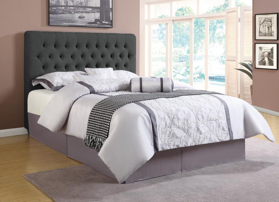 Chloe Tufted Upholstered Eastern King Bed Charcoal - Tony’s Furniture Store & Linen (GA) - Multi Location