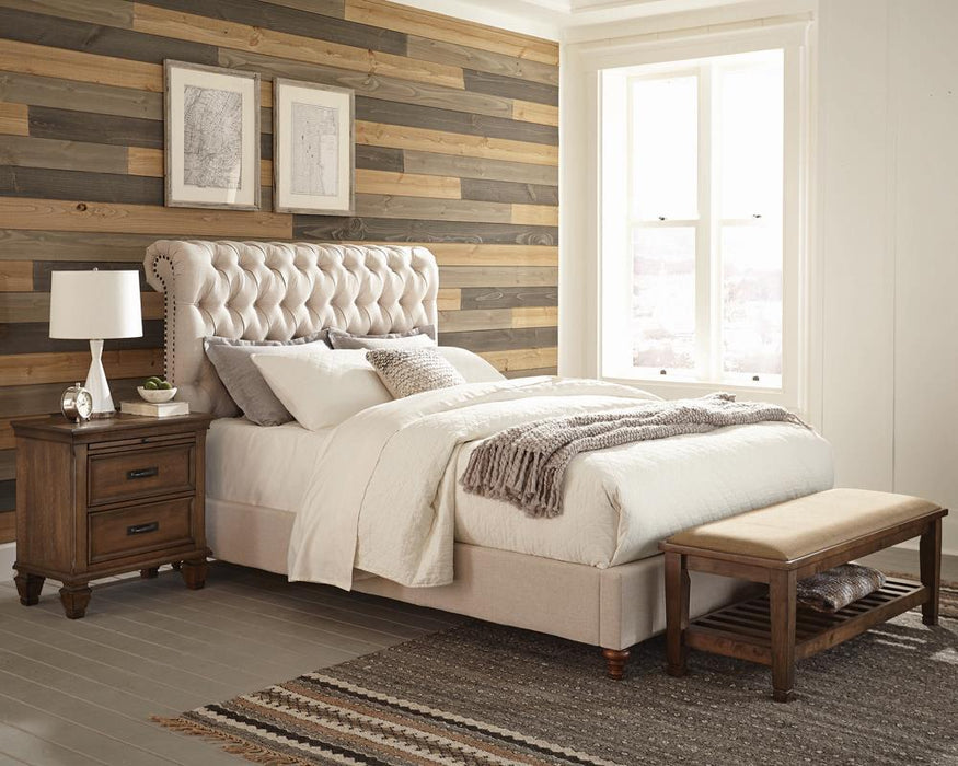 Devon Tufted Upholstered Eastern King Bed Beige - Tony’s Furniture Store & Linen (GA) - Multi Location