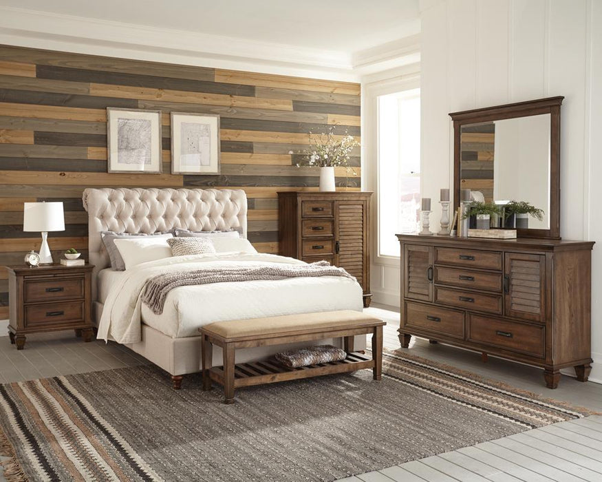 Devon Tufted Upholstered California King Bed Beige - Tony’s Furniture Store & Linen (GA) - Multi Location