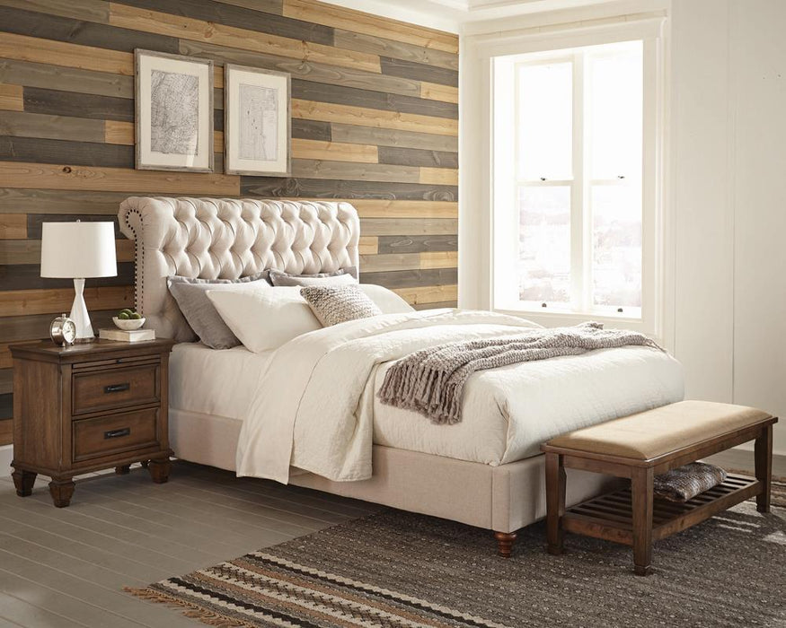 Devon Tufted Upholstered Queen Bed Beige - Tony’s Furniture Store & Linen (GA) - Multi Location