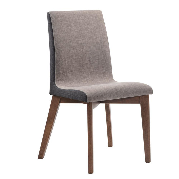 Redbridge Upholstered Side Chairs Grey and Natural Walnut (Set of 2) - Tony’s Furniture Store & Linen (GA) - Multi Location